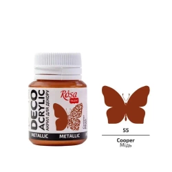 Farba akrylowa metaliczna copper 55 20ml - Rosa