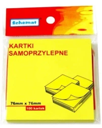 Karteczki samoprzylepne 76x76mm 100szt - Schemat