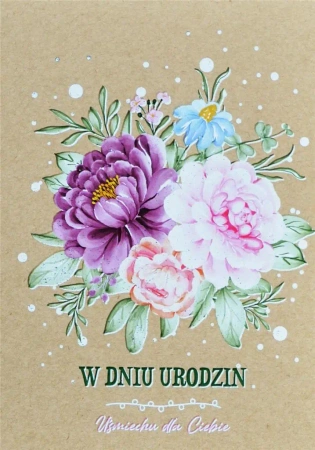 Kartka okolicznościowa Urodziny - Trend