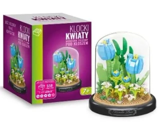 Klocki niebieskie tulipany 558el - Artyk