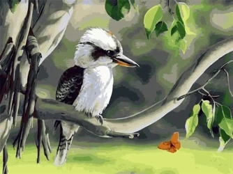 Malowanie po numerach - Czujność w lesie 30x40cm - Hobby-maniak.pl