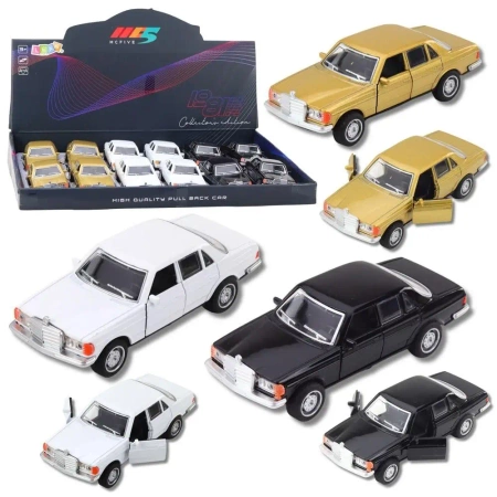 Samochód klasyczny metalowy z napędem MIX - Leantoys