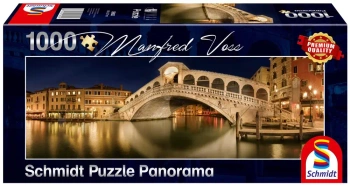 Puzzle 1000 PQ panorama Most Rialto Wenecja M. Voss 108382 - Schmidt Puzzle