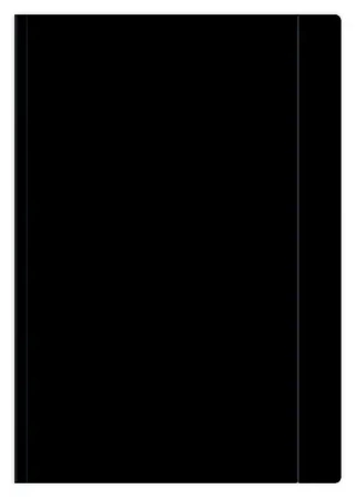 Teczka z gumką. A4+ czarna. - Interdruk