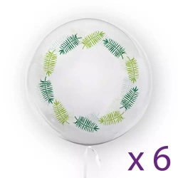 Balon 45 cm, Liście (6 sztuk)