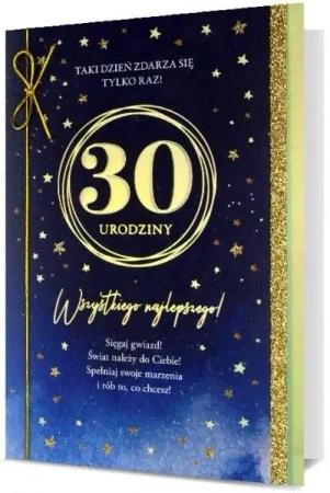 Karnet B6 Urodziny 30 - Pan Dragon