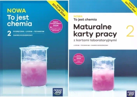 NOWA TO JEST CHEMIA 2 LO PODRĘCZNIK + KARTY PRACY zakres rozszerzony 2025 - Maria Litwin, Styka-Wlazło Szarota, Szymońska Joa