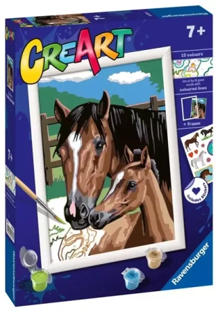 CreArt dla dzieci: Koń i kotki - Ravensburger