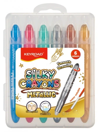 Kredki żelowe KEYROAD Metallic 6 kolorów