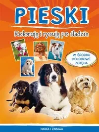 Pieski. Koloruję i rysuję po śladzie - Monika Myślak
