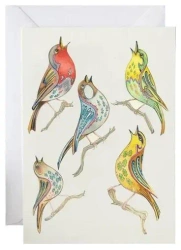 Karnet A164 B6 + koperta Śpiewające ptaszki - DM Collection