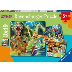 Puzzle dla dzieci 3x49 Scooby Doo - Ravensburger