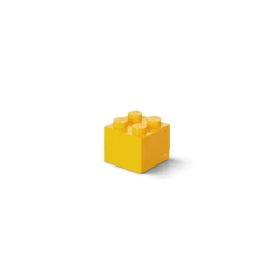 Lego pudełeczko klocek czwórka żółty - NHG