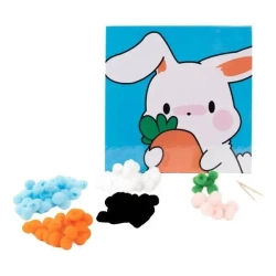 Mozaika pomponowa Królik - Fandy