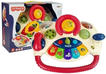 Interaktywna kierownica dla dzieci - Leantoys