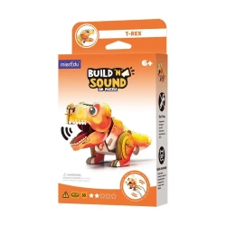 Puzzle 3D. Buduj i słuchaj - Tyranozaur Rex - mierEdu