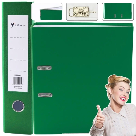 Segregator A4/75mm zielony - Leantoys