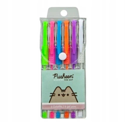 Długopisy żelowe Pusheen 6 kolorów - Cass film