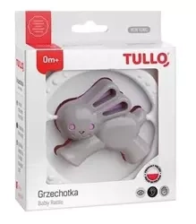 Grzechotka zając szaro-różowy - Tullo