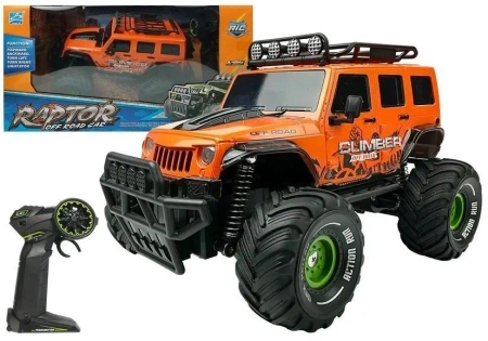 Auto R/C Jeep pomarańczowy 2.4G - Leantoys