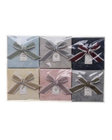 Pudełko ozdobne 9x9x5,3cm mix - Rozette