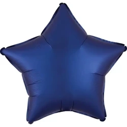 Balon foliowy Lustre Navy niebieski gwiazda 48cm - Amscan