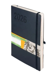 Kalendarz 2026 B5 Impresja granatowy DNS - Antra