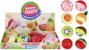Zabawka Wyciskana Pluszowa Owocki 7cm Mix Mega Creative 565699