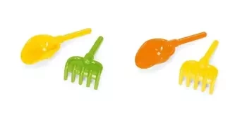 Łopatka i grabki 2 kolory - WADER