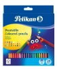 Kredki ołówkowe trójkątne 24 kolory Pelikan