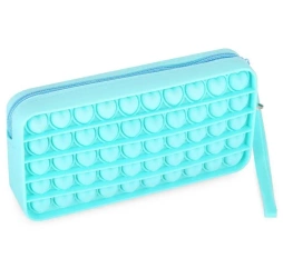 Piórnik silikonowy bąbelki turkusowy EASY - Easy Stationery