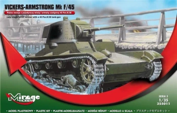Czołg z wieżą i armatą Vickers-Armstrong Mk F/45 - Mirage Hobby