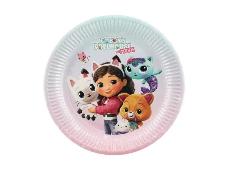 Talerzyki Koci Domek Gabi 23cm 6szt - PartyDeco
