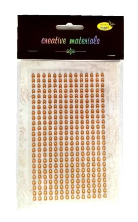 Stiker z kryształkami 4mm 336szt złoty - Galeria Hobby