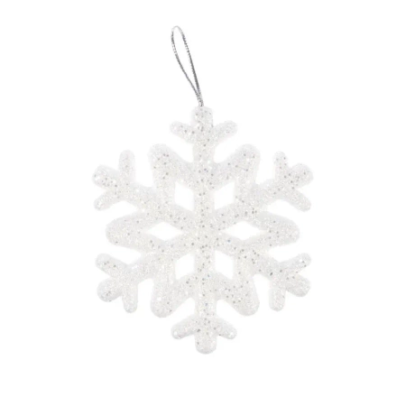 Śnieżynka lśniąca 9.5cm 7szt - Arpex