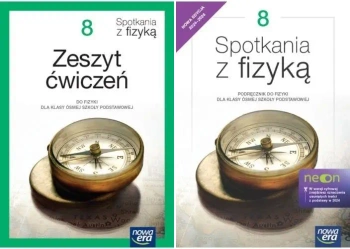 Fizyka Spotkania z fizyką 8 Podręcznik + zeszyt ćwiczeń Nowa Era - Bartłomiej Piotrowski