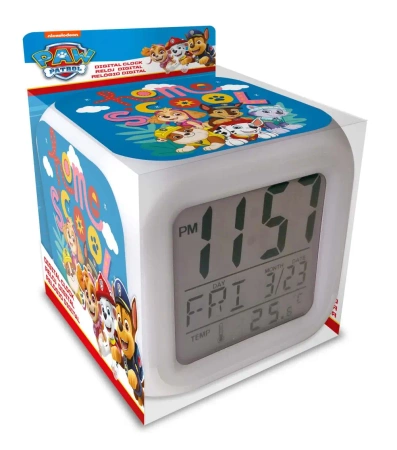 Budzik cyfrowy z alarmem Paw Patrol PW19831 - Kids Euroswan