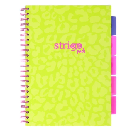 Kołozeszyt Pads A4/100K kratka Neon zielony - Strigo