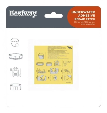 Wodoodporne łatki naprawcze do basenów, materaca - Bestway