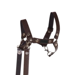 Kantar dla Hobby Horse wodze ekoskóra brązowy - Handlosfera