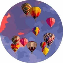 Malowanie po numerach okrągłe - Kapadocja 40cm - Twoje Hobby