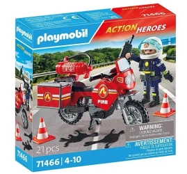 Playmobil Motocykl straży pożarnej na miejscu wypadku 71466