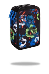 Piórnik Coolpack potrójny z wyposażeniem JUMPER 3FOOTBALL BLUE - PATIO