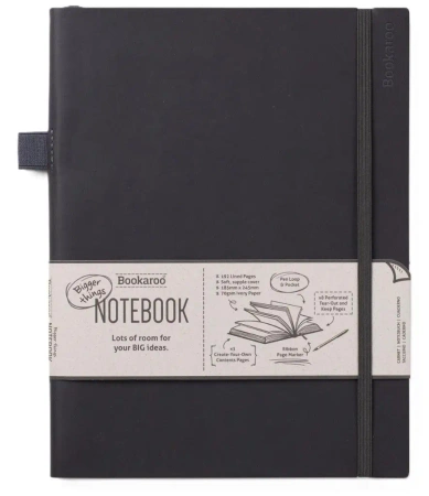 Bookaroo Notatnik Journal duży - Czarny - IF