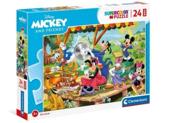 Puzzle 24 Maxi Super Kolor Mickey & Friends - Clementoni
