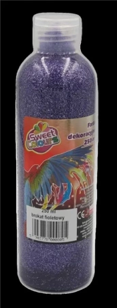 Farba dekoracyjna brokatowa fioletowa 250ml - Sweet colours
