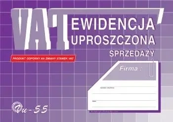 Ewidencja uproszczona sprzedaży VU-55 - Michalczyk i Prokop