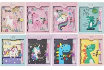 Pamiętnik z kłódką MIX - Merkpol