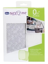 Prześcieradło do łóżeczka Next2me tricot 2szt - Chicco