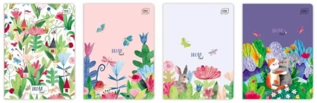 Zeszyt A5/16K kratka UV Girls (20szt) - INTERDRUK